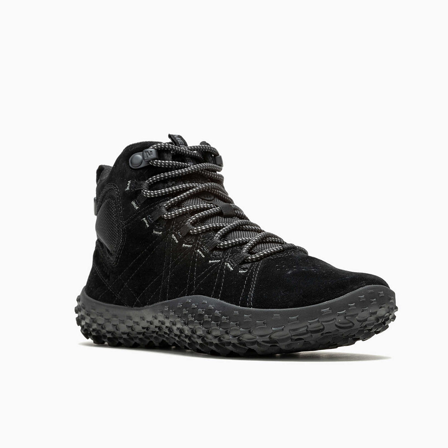 women wrapt mid waterproof barefoot boots blackblack