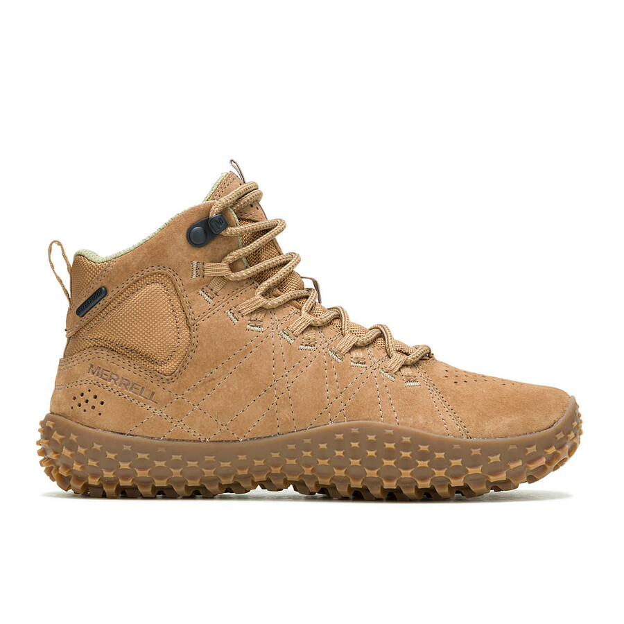 women wrapt mid waterproof barefoot boots tobacco