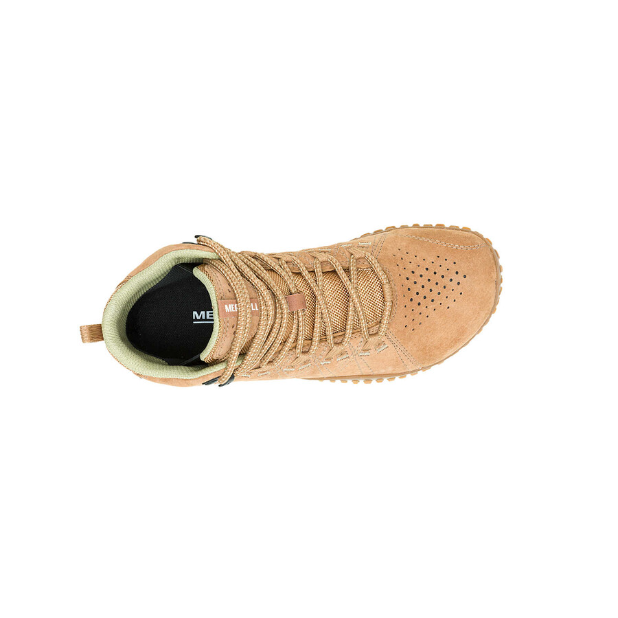 women wrapt mid waterproof barefoot boots tobacco