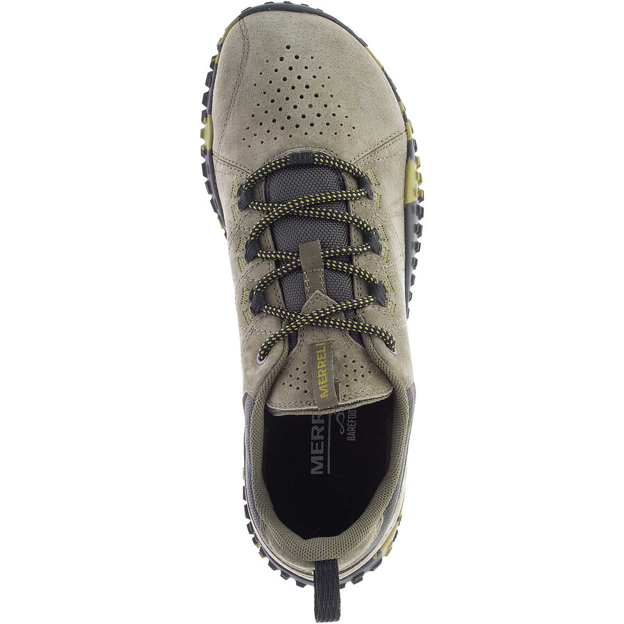 men wrapt barefoot shoes olive