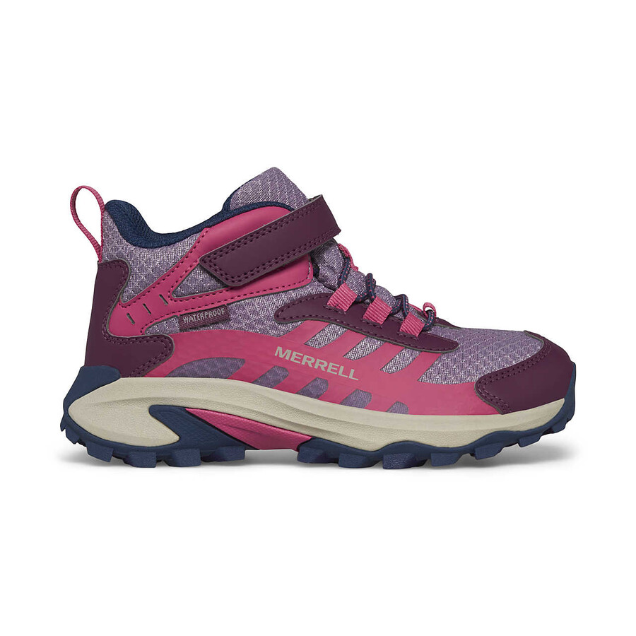 big kid moab speed mid 2 ac waterproof - boots bk berry