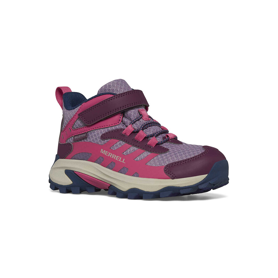 big kid moab speed mid 2 ac waterproof - boots bk berry