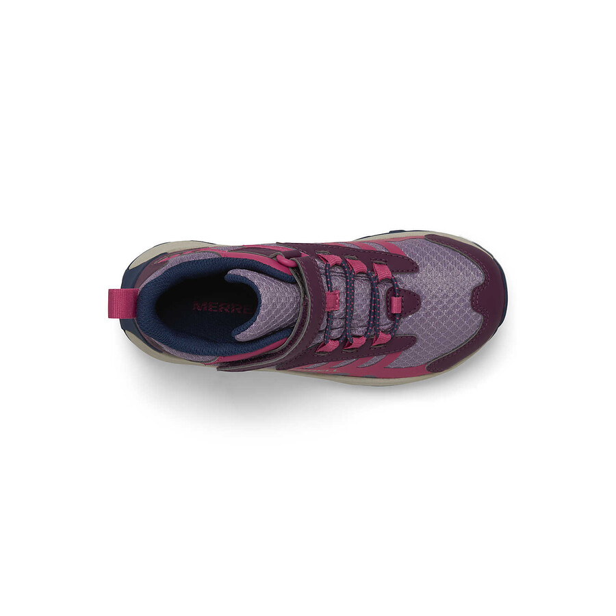 big kid moab speed mid 2 ac waterproof - boots bk berry