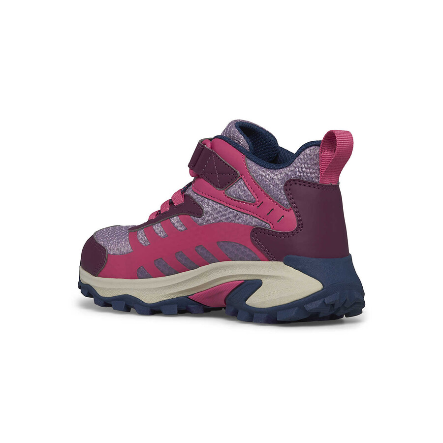 big kid moab speed mid 2 ac waterproof - boots bk berry