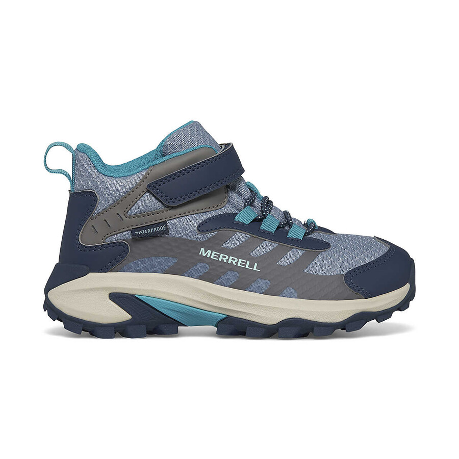 big kid moab speed mid 2 ac waterproof - boots bk stoneblueturquoise