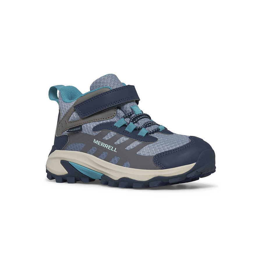 big kid moab speed mid 2 ac waterproof - boots bk stoneblueturquoise