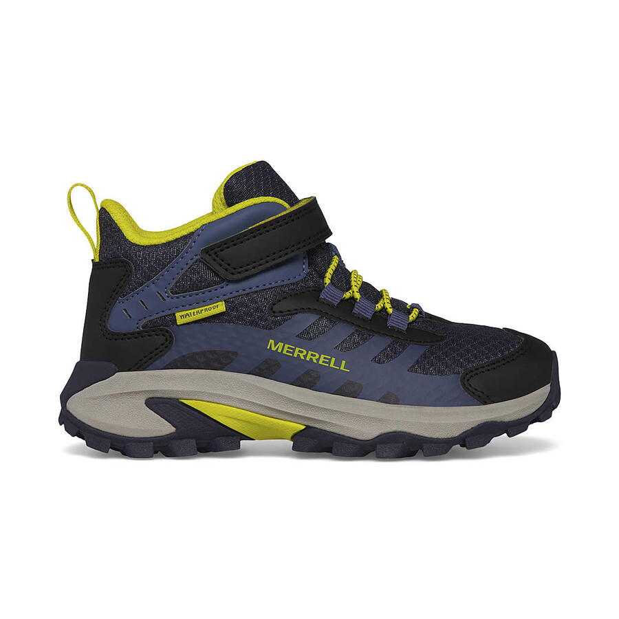big kid moab speed mid 2 ac waterproof - boots bk navyhi vis