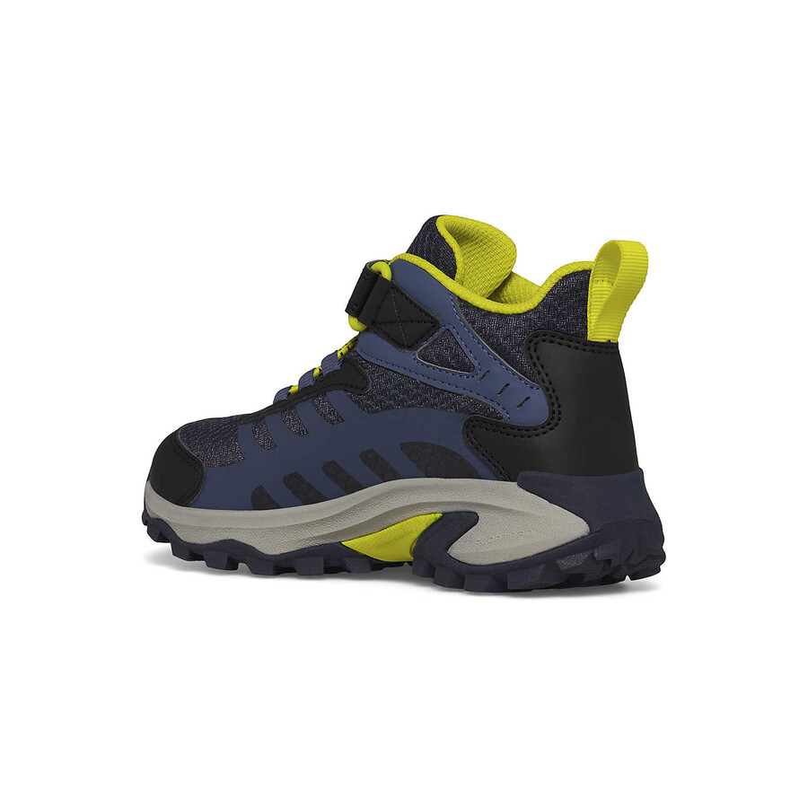 big kid moab speed mid 2 ac waterproof - boots bk navyhi vis