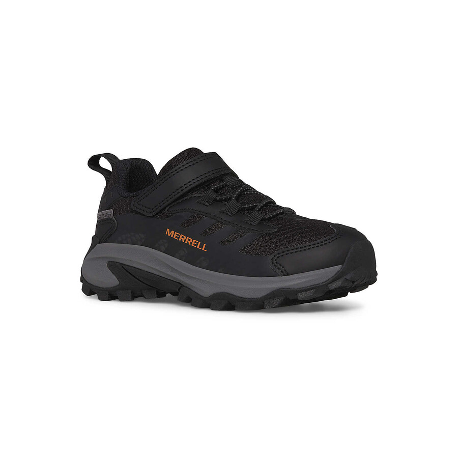big kid moab speed 2 low ac waterproof - shoes bk black