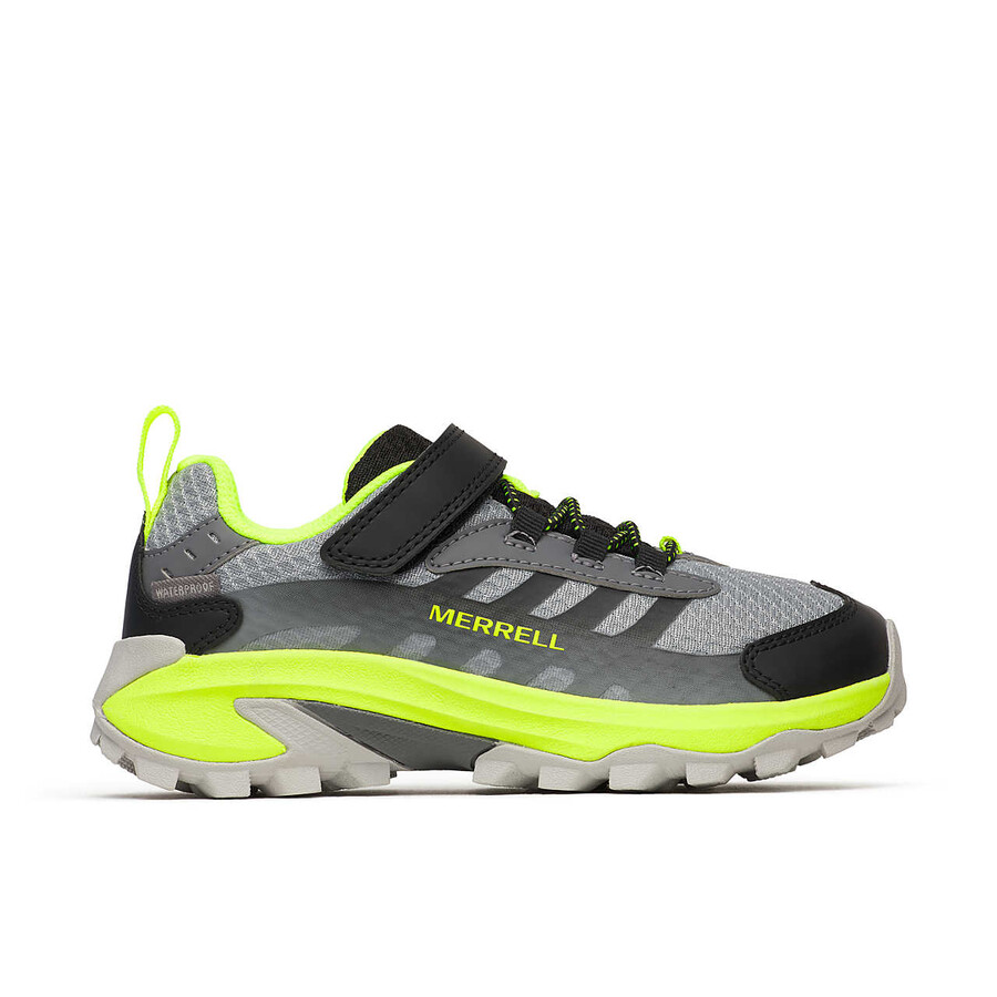 big kid moab speed 2 low ac waterproof - shoes bk greyblackcitron