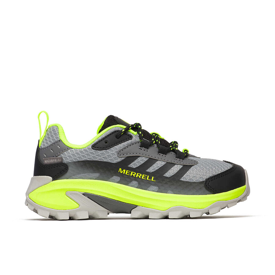 big kid - moab speed 2 low waterproof - shoes lk greyblackcitron