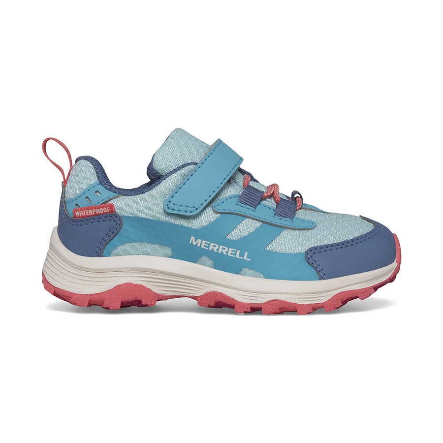 moab speed 2 low ac jr. waterproof shoes turquoisecoral
