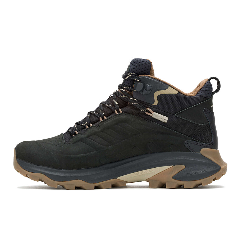 moab speed 2 leather mid waterproof hiking boots black