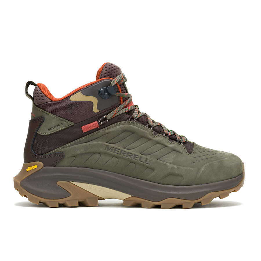 moab speed 2 leather mid waterproof hiking boots olive