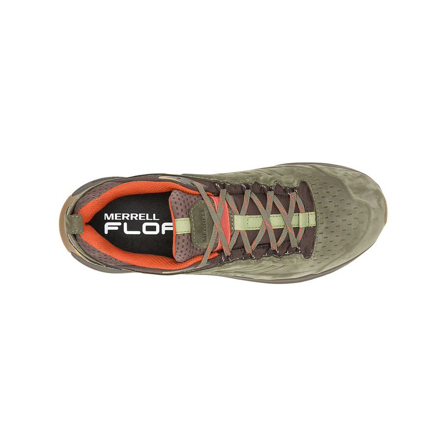 men moab speed 2 leather waterproof hiking shoes olive