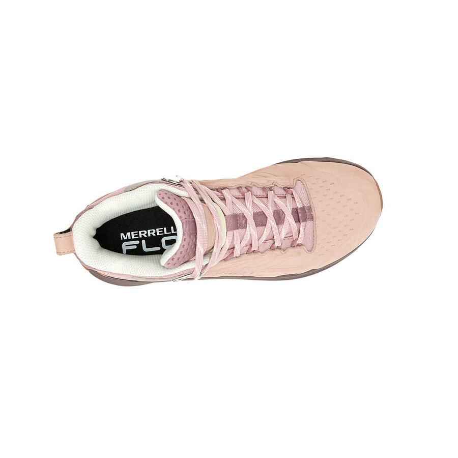women moab speed 2 leather mid wp hiking boots adobe rose