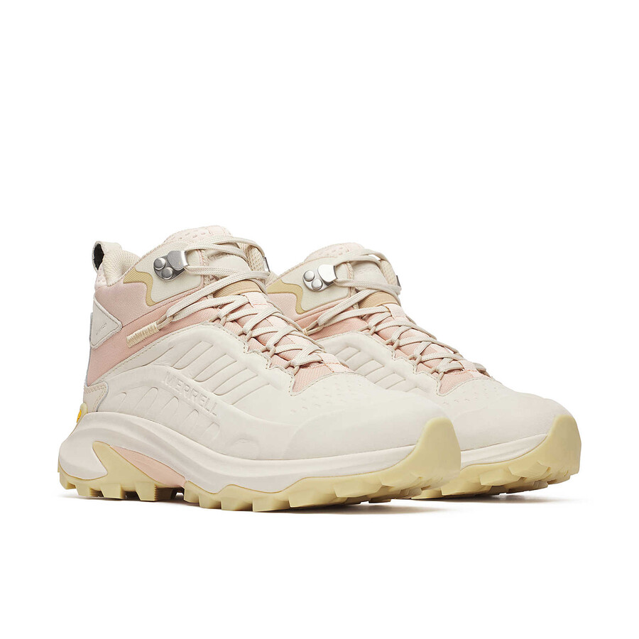 women moab speed 2 leather mid wp hiking boots eggshell