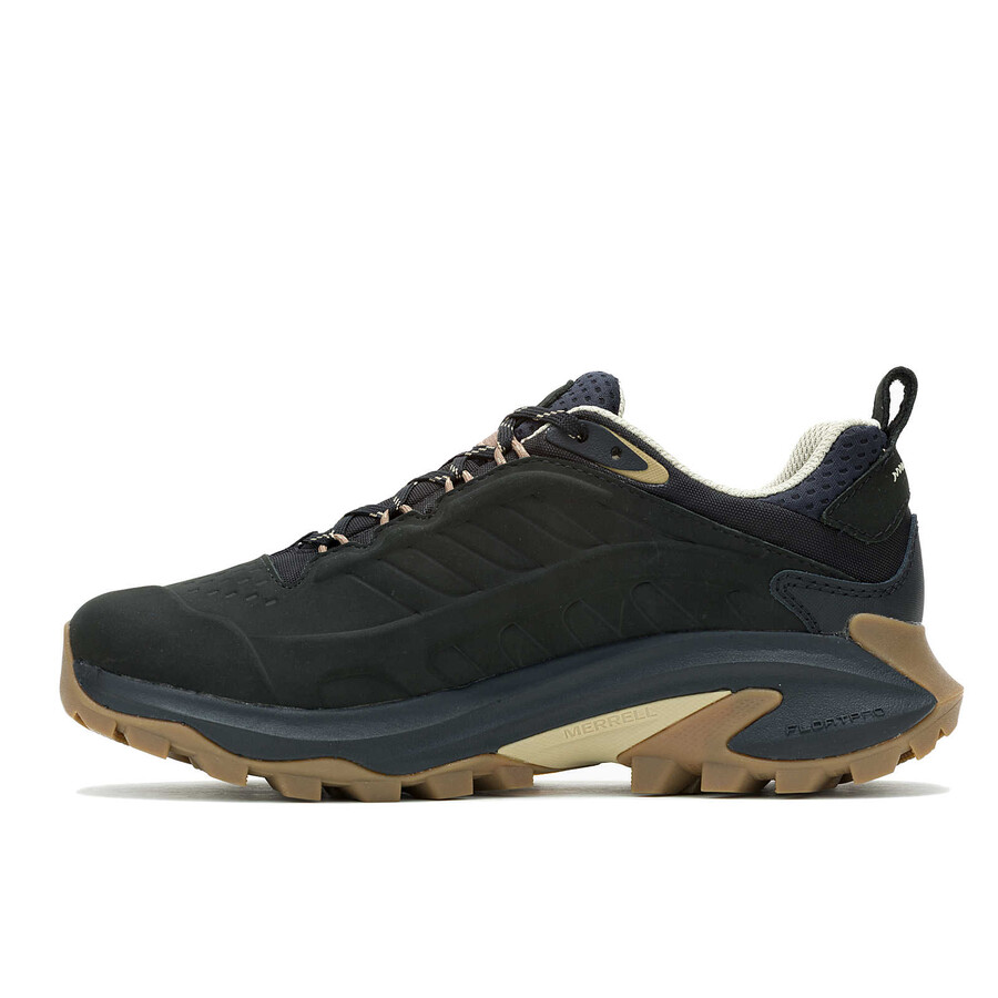 moab speed 2 leather waterproof hiking shoes black