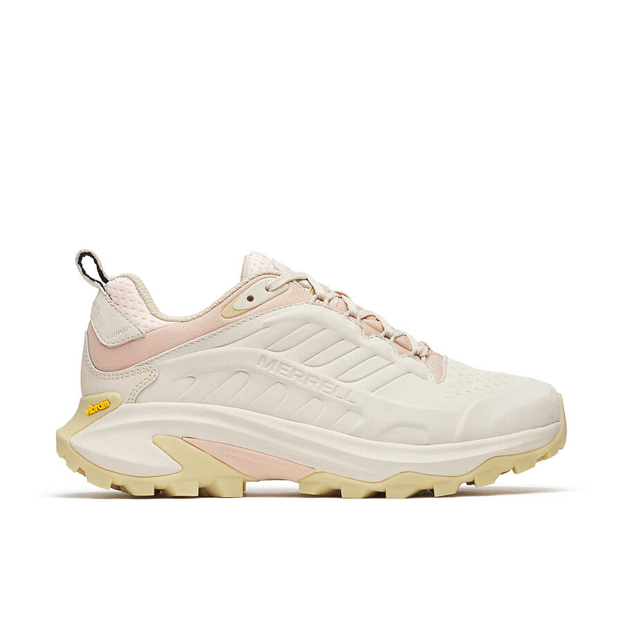 moab speed 2 leather waterproof hiking shoes eggshell