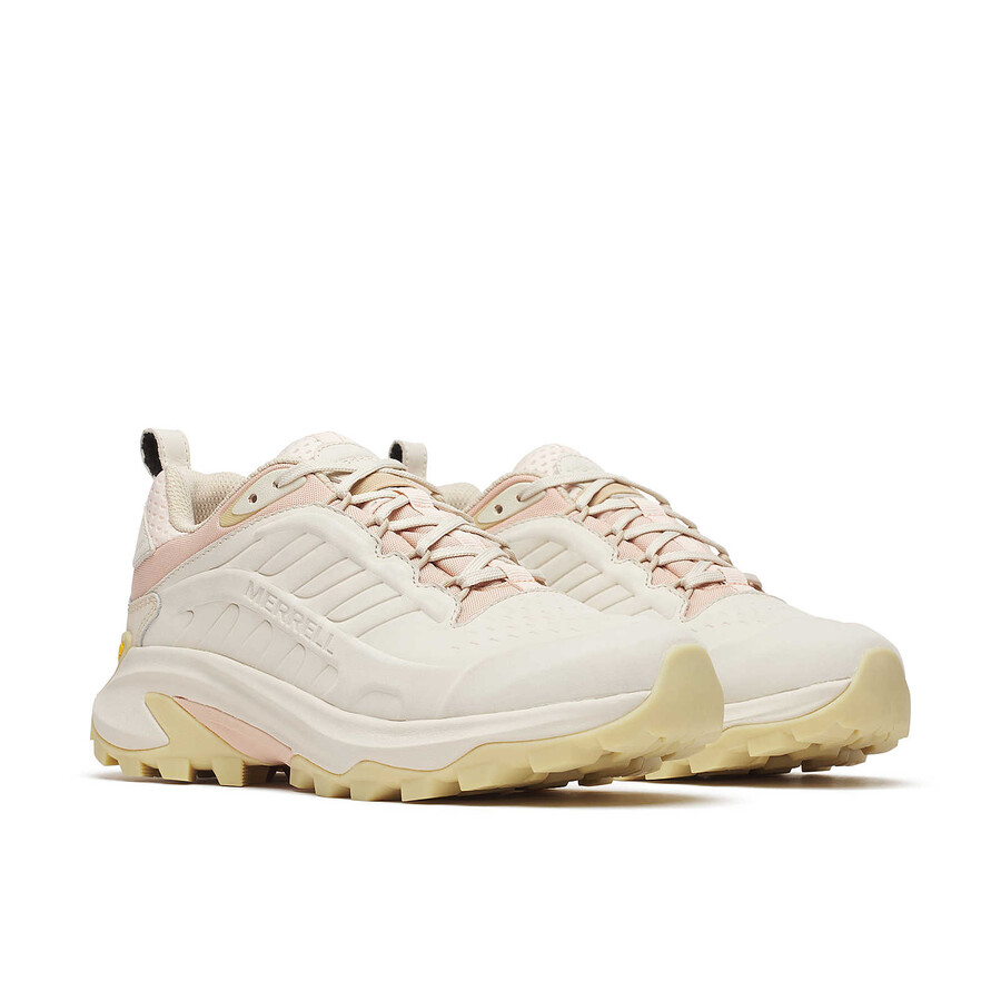 moab speed 2 leather waterproof hiking shoes eggshell