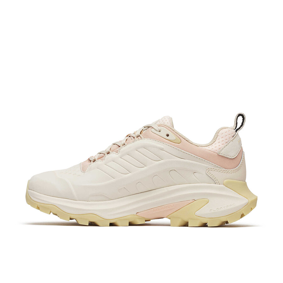 moab speed 2 leather waterproof hiking shoes eggshell