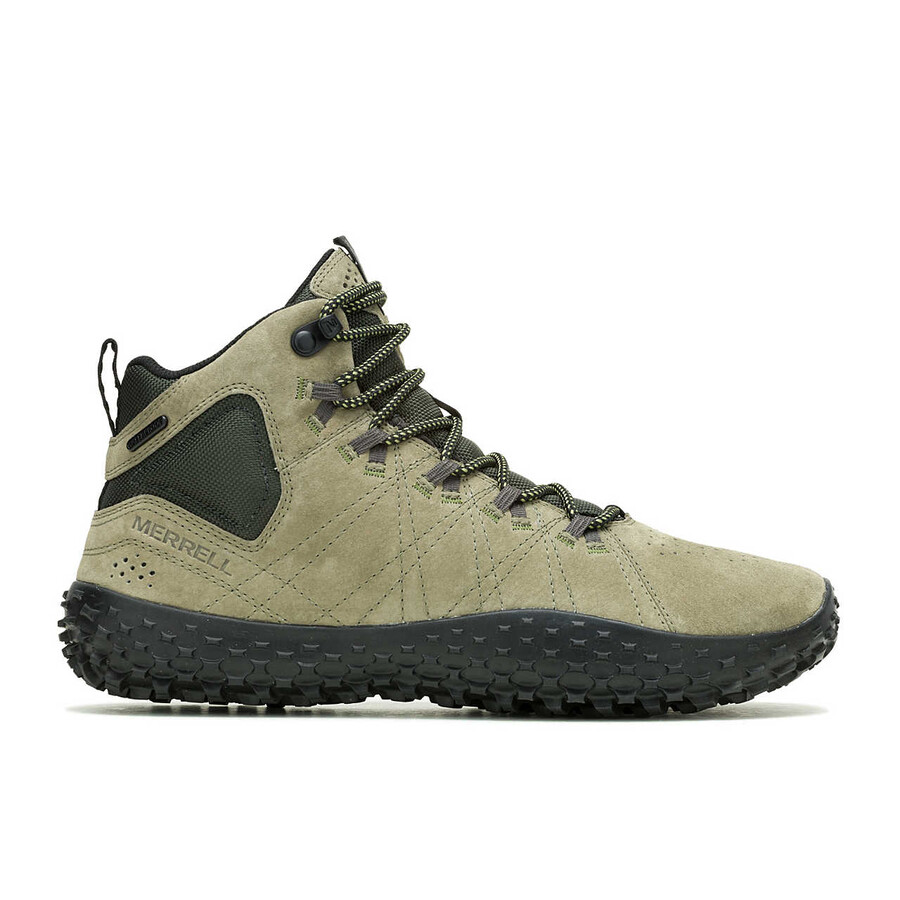 men wrapt mid waterproof barefoot boots oliveblack