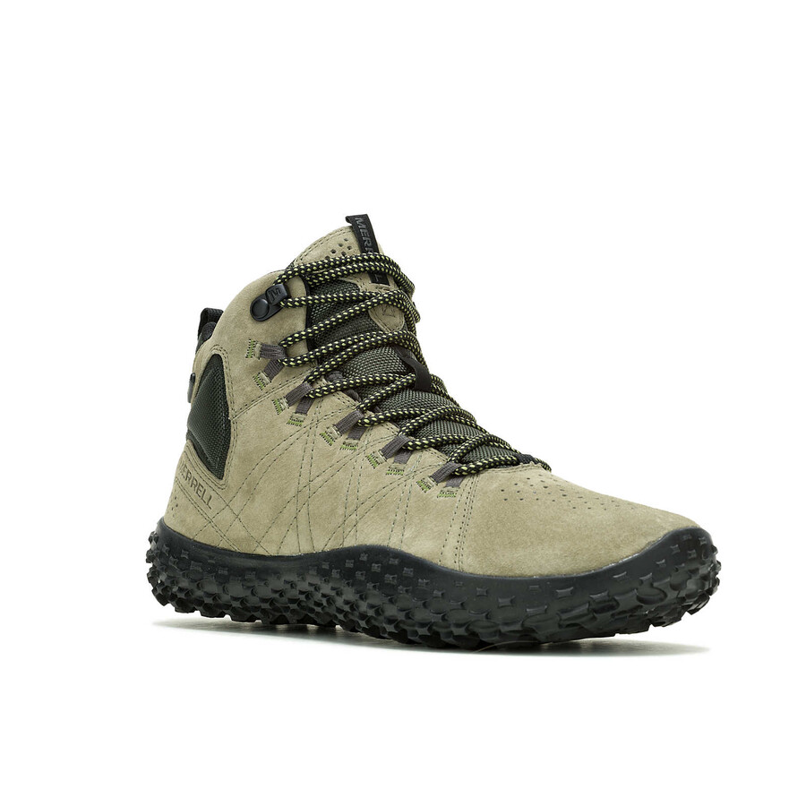 men wrapt mid waterproof barefoot boots oliveblack