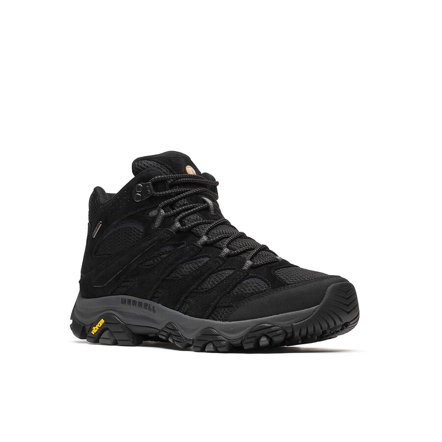 men - moab 3 mid waterproof wide width - boots black night