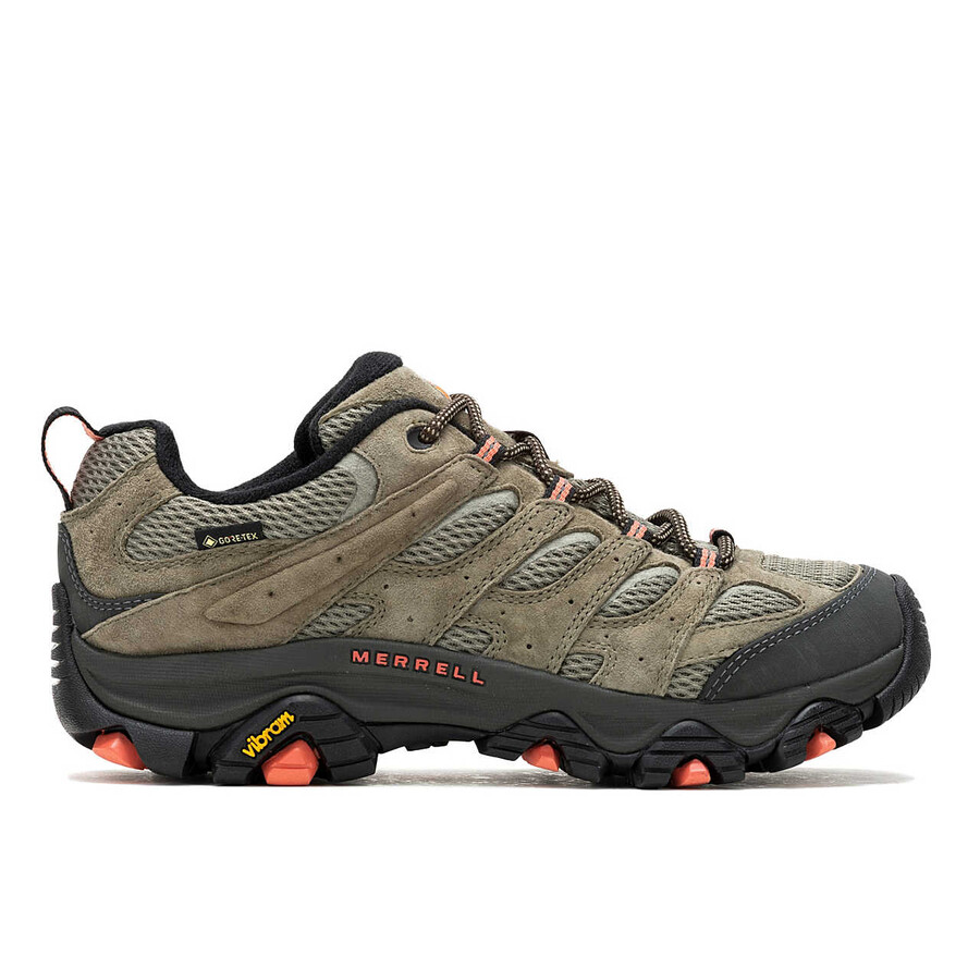 women moab 3 gore-tex wide width hiking shoes olive