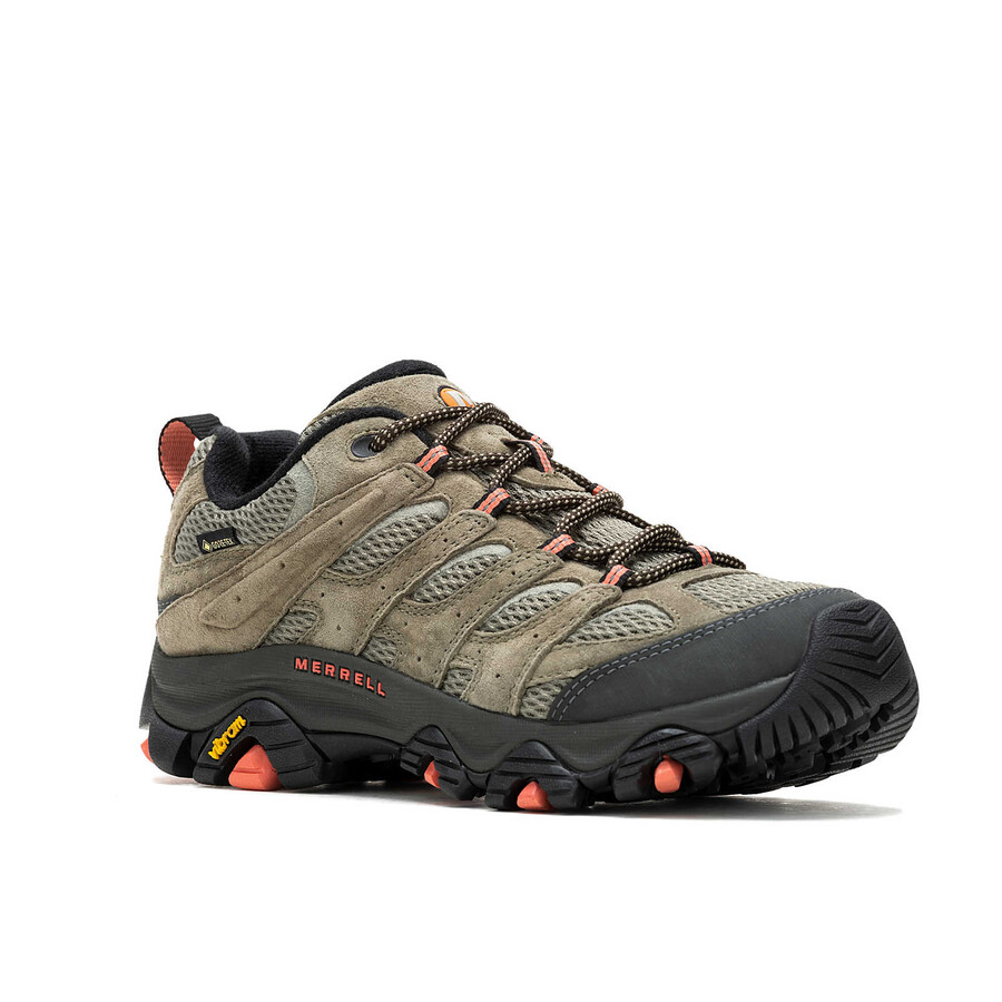 women moab 3 gore-tex wide width hiking shoes olive