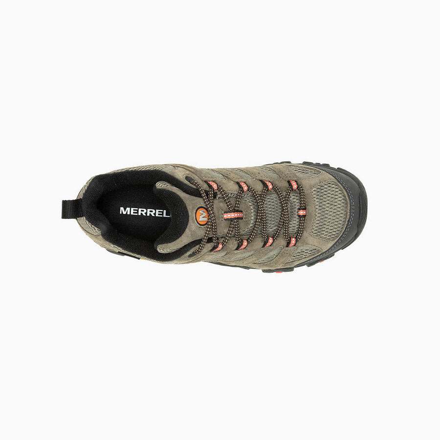 women moab 3 gore-tex wide width hiking shoes olive