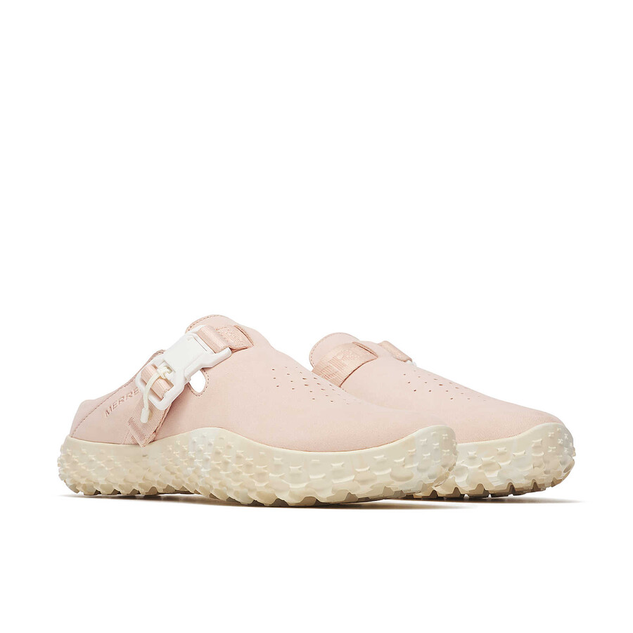 women - wrapt slide nubuck - shoes pink salt