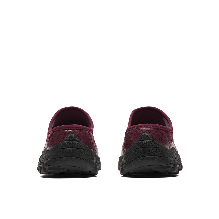 unisex moab 2 slide leather woven 1trl casual slip ons dark cherry