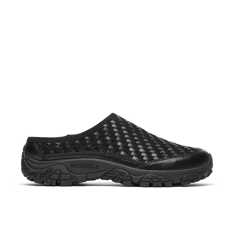 unisex moab 2 slide leather woven 1trl casual slip ons black