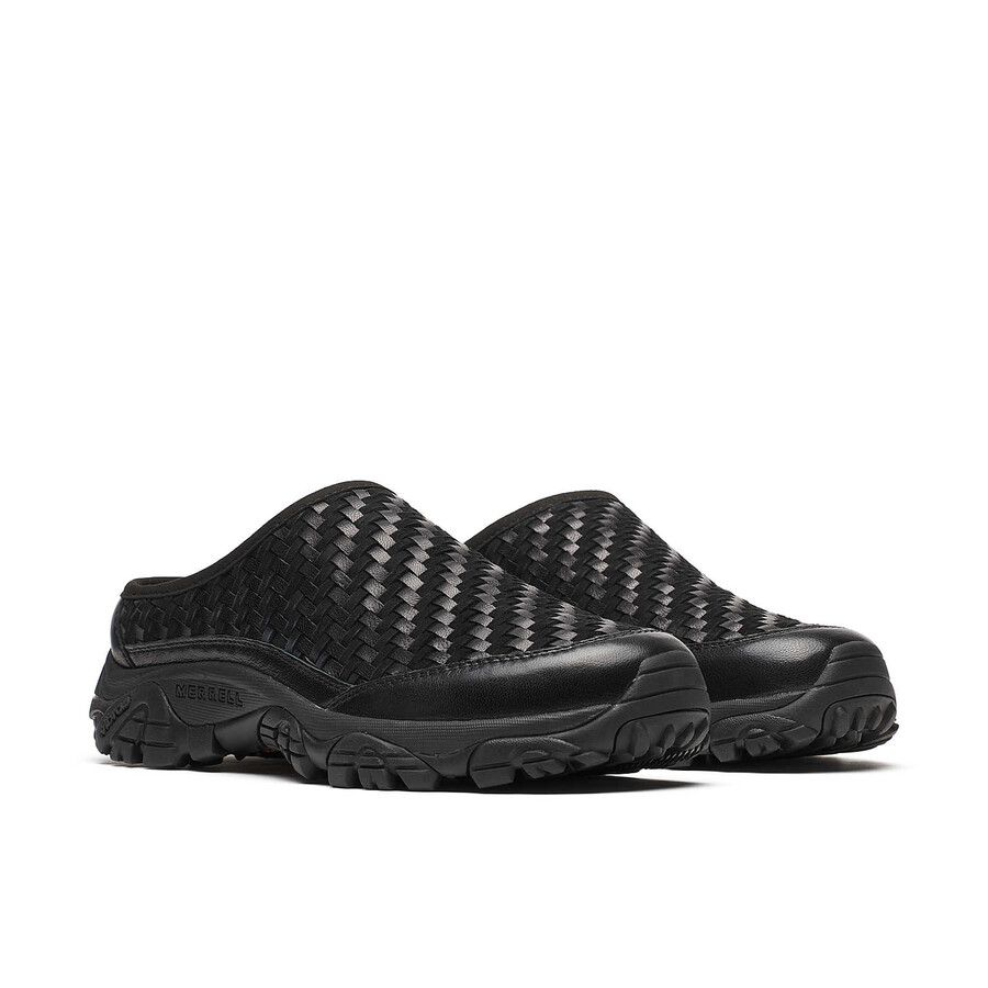 unisex moab 2 slide leather woven 1trl casual slip ons black