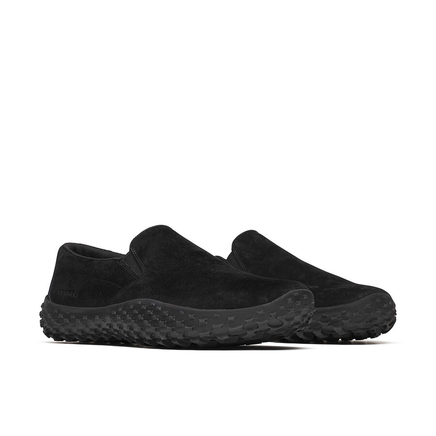 men wrapt slip on casual shoes black