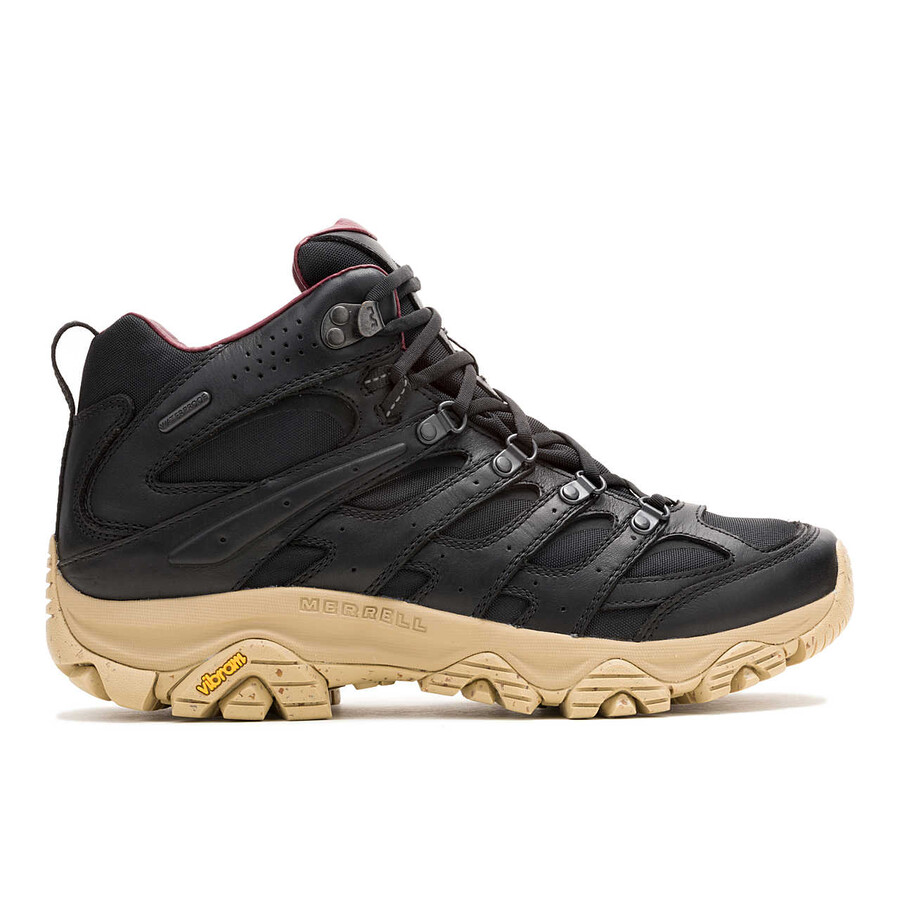 men - moab 3 luxe leather mid waterproof - boots blacktan