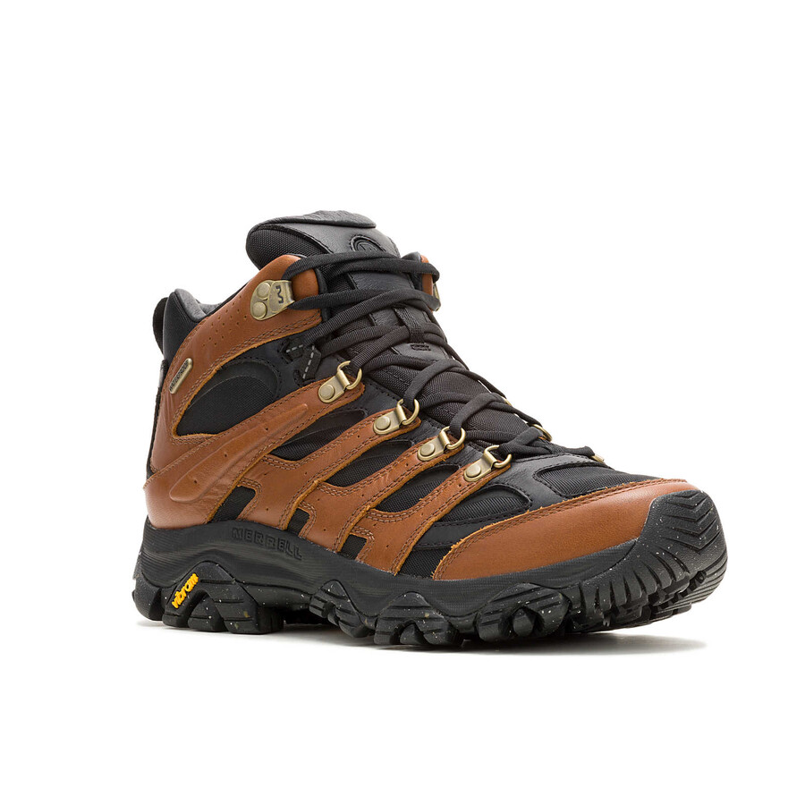 men - moab 3 luxe leather mid waterproof - boots blackbrown