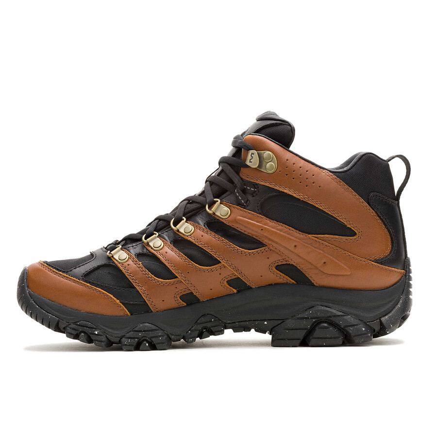 men - moab 3 luxe leather mid waterproof - boots blackbrown