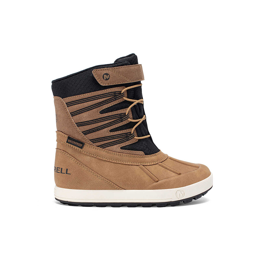 big kid - snow bank 5 waterproof - boots lk wheatblack