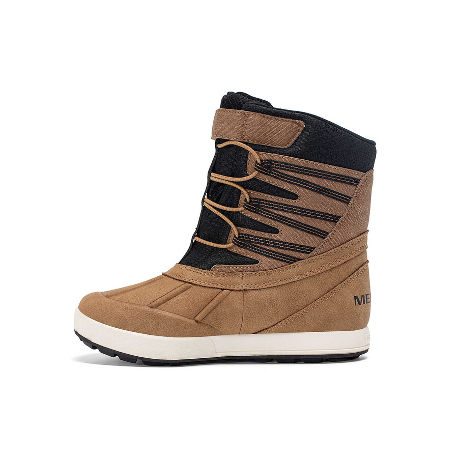 big kid - snow bank 5 waterproof - boots lk wheatblack