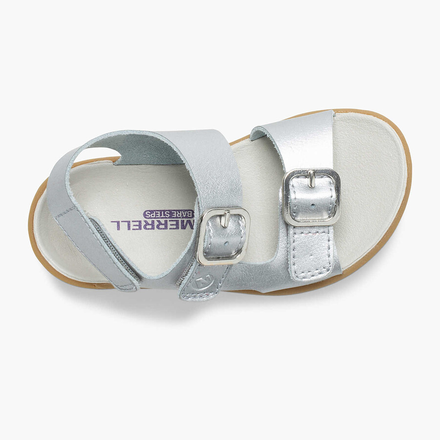 little kid - bare steps sandal - water shoes silver