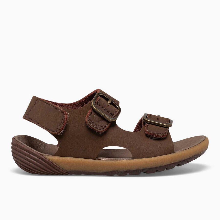 little kid - bare steps sandal - water shoes brown