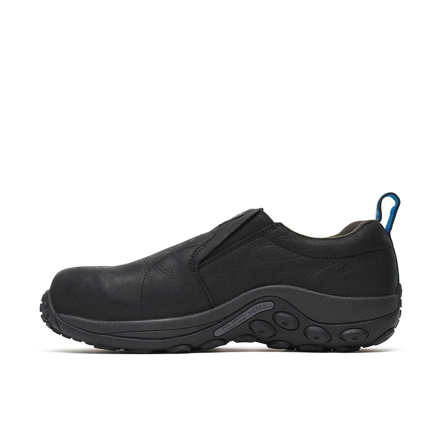 shop men jungle moc leather comp toe shoes black