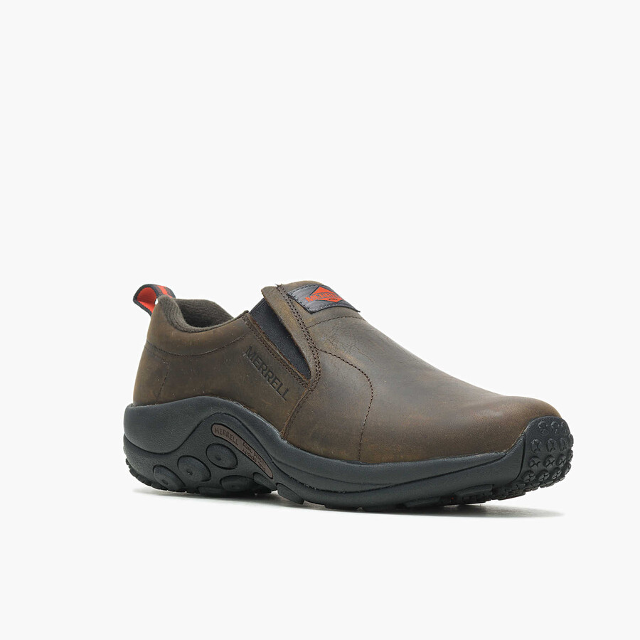 men jungle moc leather sr work shoes espresso