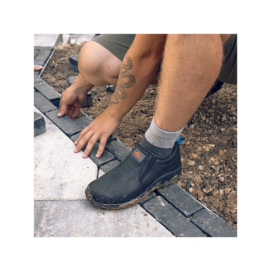 men jungle moc leather sr work shoes espresso