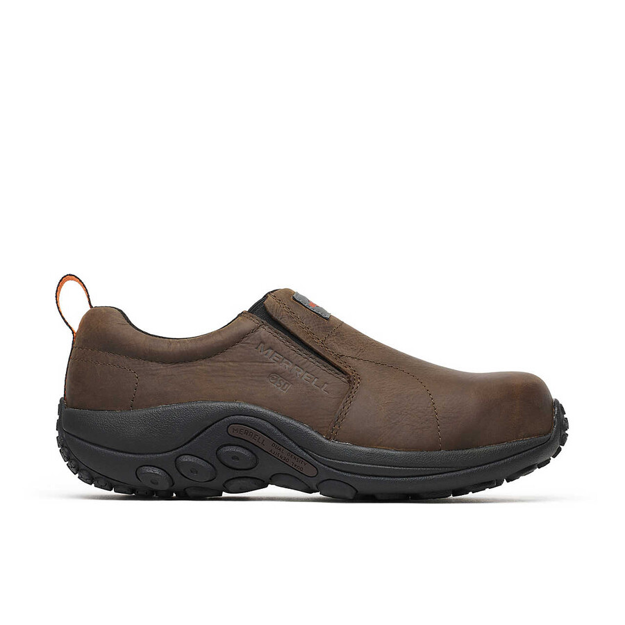 men jungle moc leather sd wide safety shoes espresso