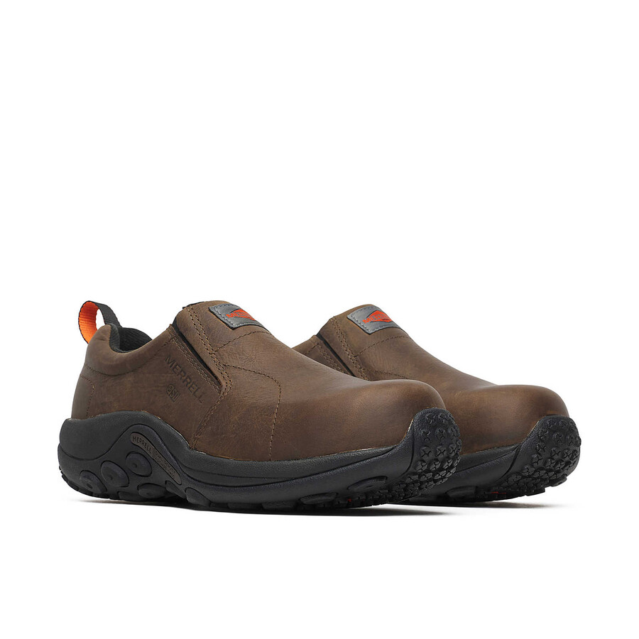 men jungle moc leather sd wide safety shoes espresso