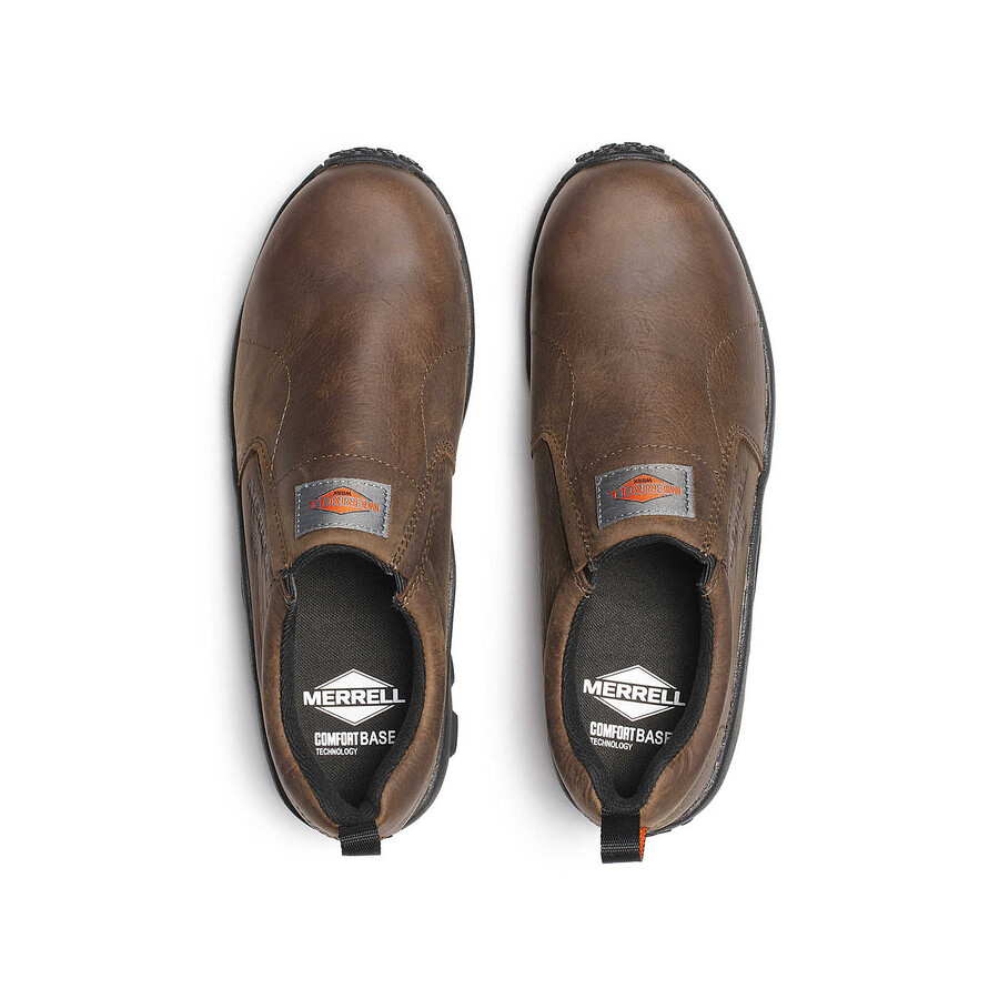 men jungle moc leather sd wide safety shoes espresso
