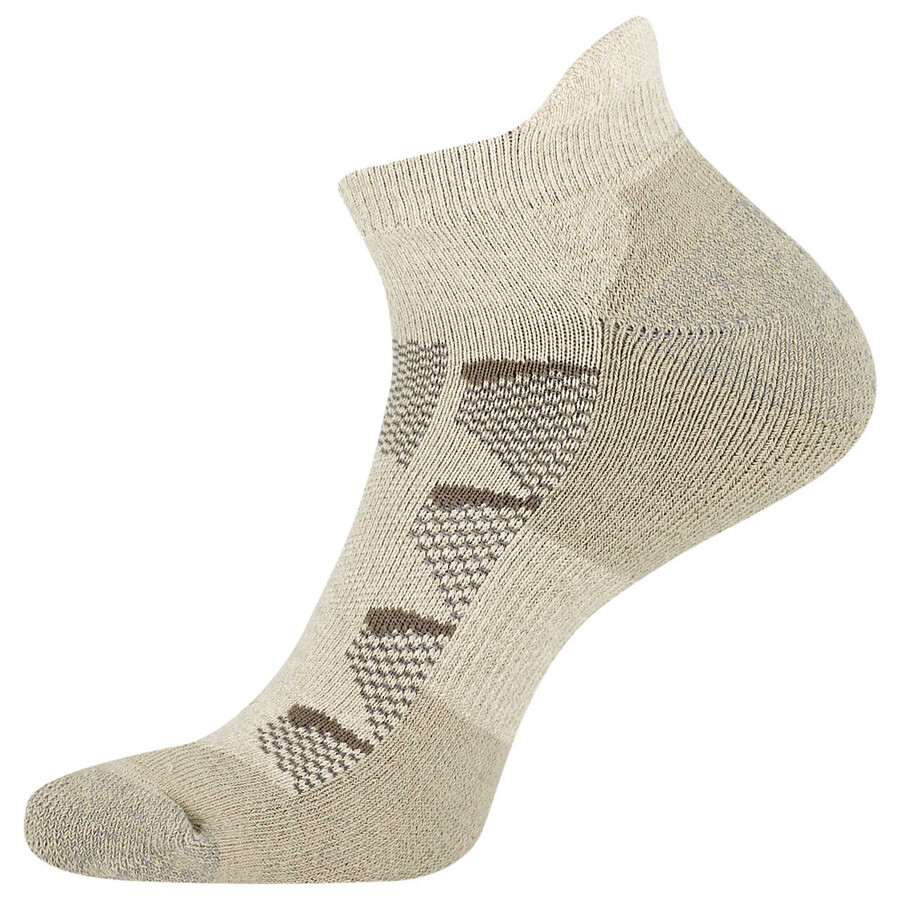moab hiker low cut sock - socks oatmeal